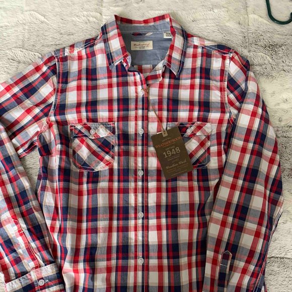 Weatherproof Tops - Women's Plaid Long Sleeve Sleeve Shirt